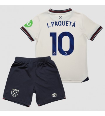 West Ham United Lucas Paqueta #10 Udebanetrøje Børn 2025-26 Kortærmet (+ Korte bukser)